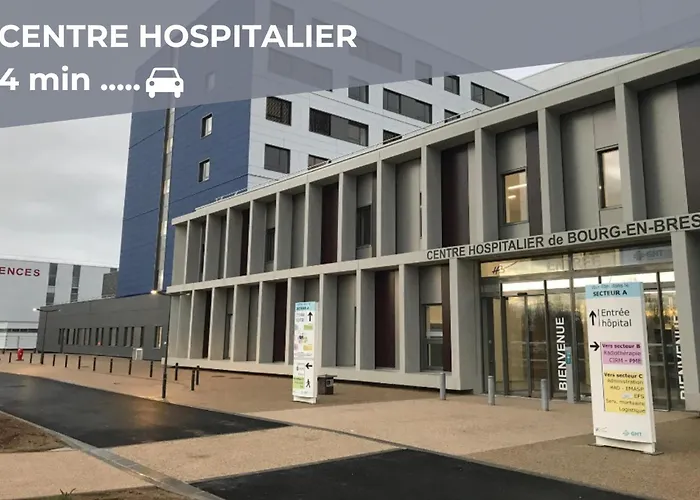 La Girelle -4 Pers- Balcon- Parking Gratuit * Bourg-en-Bresse